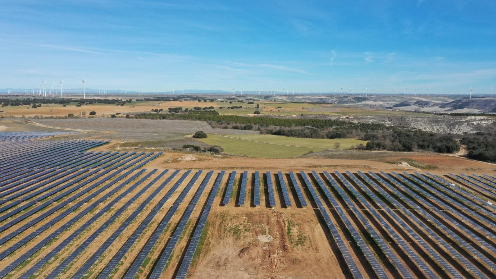 Imagen del primer proyecto fotovoltaico de Iberdrola en Castilla y León.