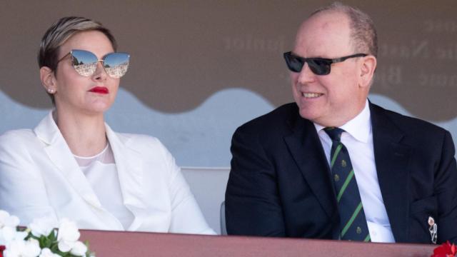 Alberto y Charlène de Mónaco en la final del Master 1000 de Montecarlo.