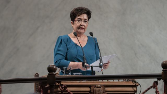 La filóloga Dolores Corbella ingresa en la RAE para ocupar la silla d. Foto: RAE