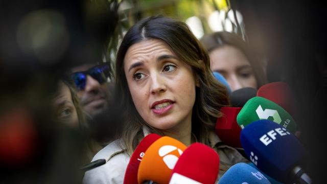 La ministra de Igualdad, Irene Montero, este lunes.