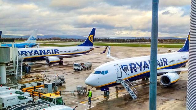 Avión de Boeing de Ryanair.