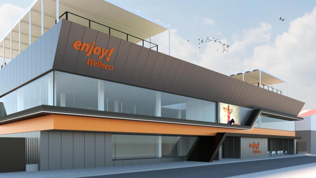 Infografía del Enjoy Málaga, en el Colegio San José.