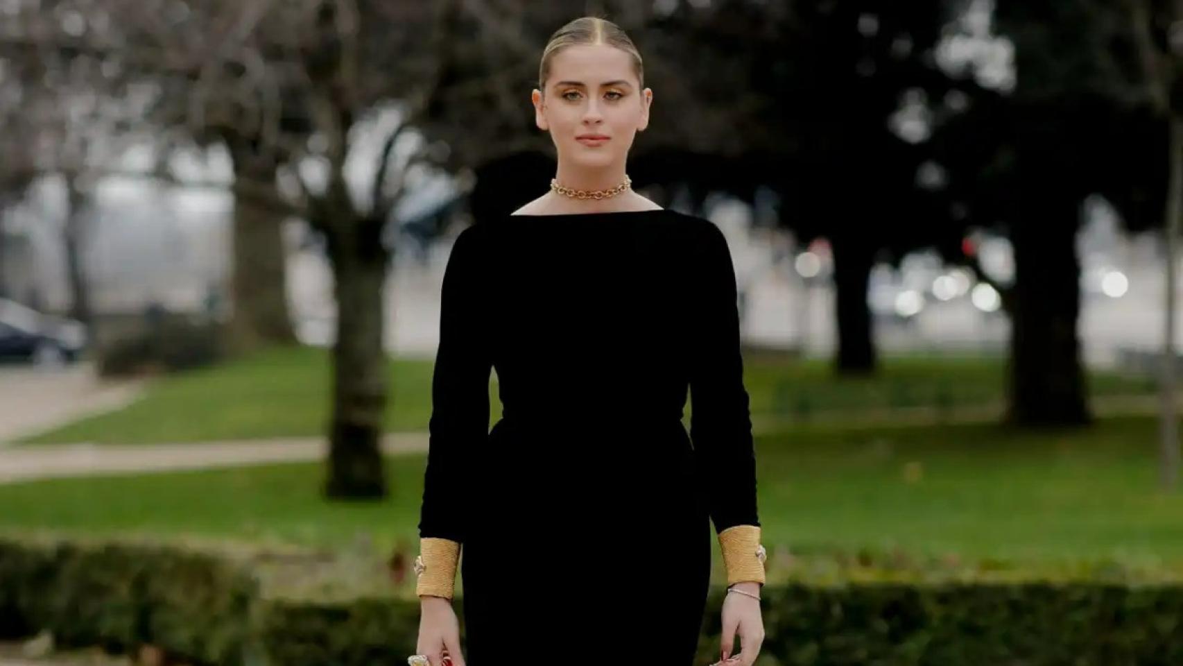 Valentina Ferragni en la Semana de Alta Costura de París.