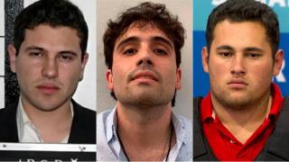 Los tres hijos del Chapo: Iván Archivaldo Guzmán Salazar, Ovidio Guzmán López y Jesús Alfredo Guzmán Salazar.