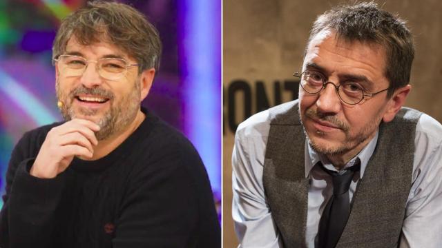 Évole y Monedero en un fotomontaje.