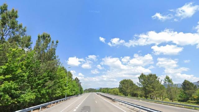 A-55 a su paso por Tui (Pontevedra).