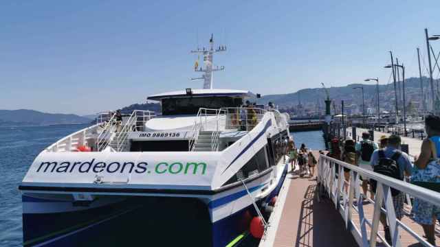 Imagen de archivo de un navío que cubría el trayecto Vigo – Cangas.