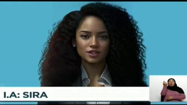Sira, presentadora de IA.