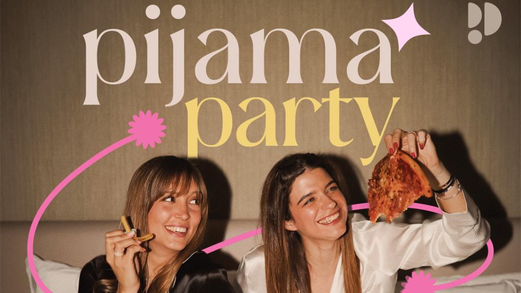 Portada del podcast 'Pijama Party' de Podimo con Bonbon Reich y Nuria Casas.