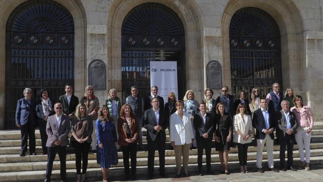 Presentación de la candidatura del PP a la Alcaldía de Palencia, este martes.