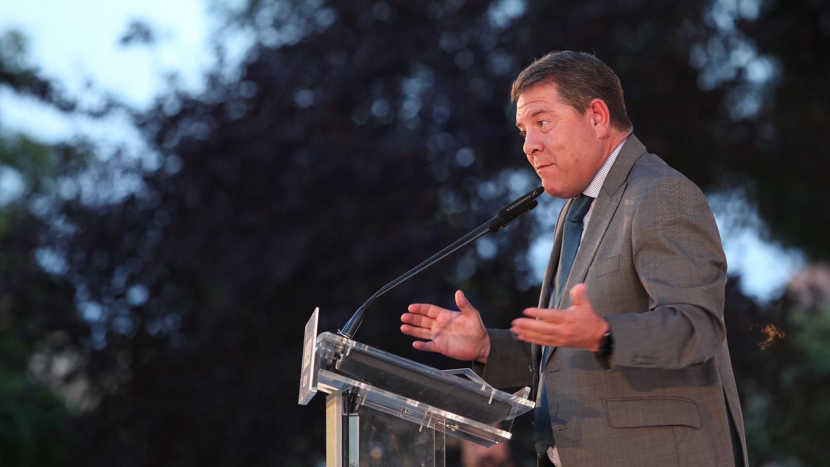 Emiliano García-Page, presidente de Castilla-La Mancha y candidato a la reelección por el PSOE.