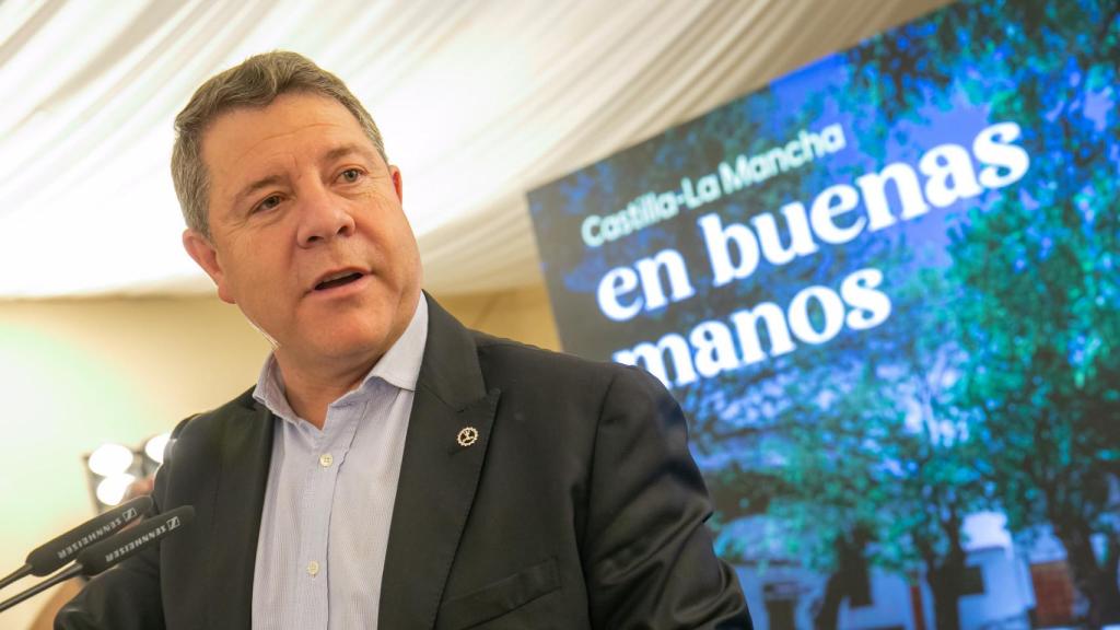 Emiliano García-Page en Montiel (Ciudad Real). Foto: PSOE CLM.