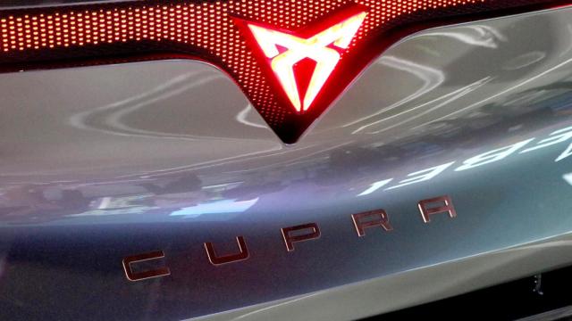 Emblema de Cupra en el prototipo UrbanRebel.