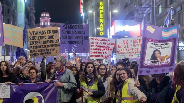 Manifestación convocada por la Comisión 8-M por el Día Internacional de la Mujer.