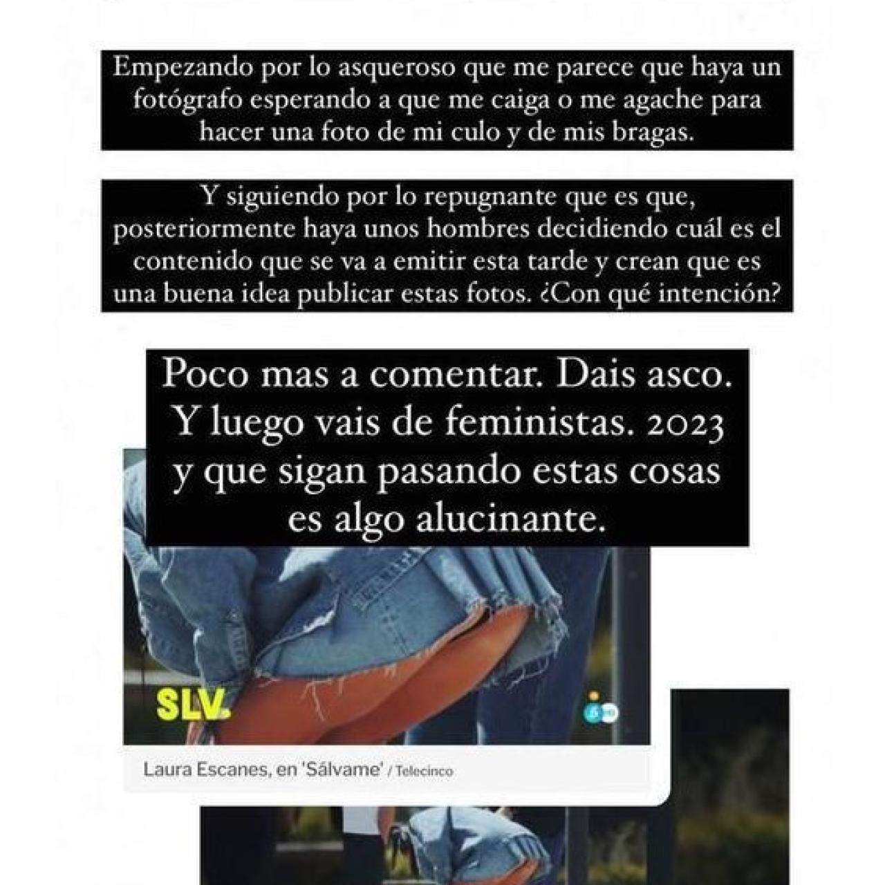 Brutal enfado de Laura Escanes contra 'Sálvame' (Instagram).