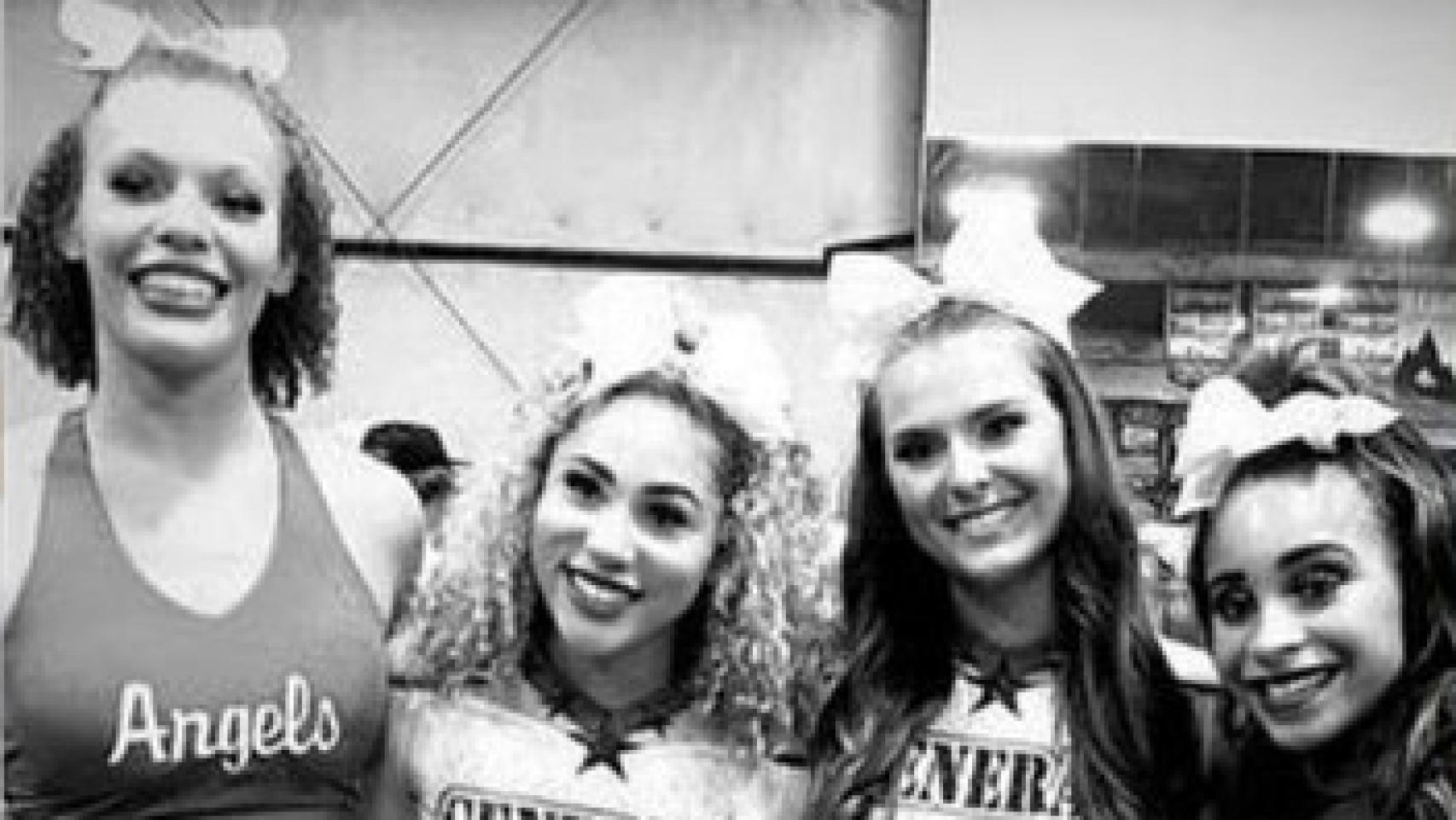 De izquierda a derecha, Keyona, Payton Washington (herida de gravedad), Heather y Genesis.