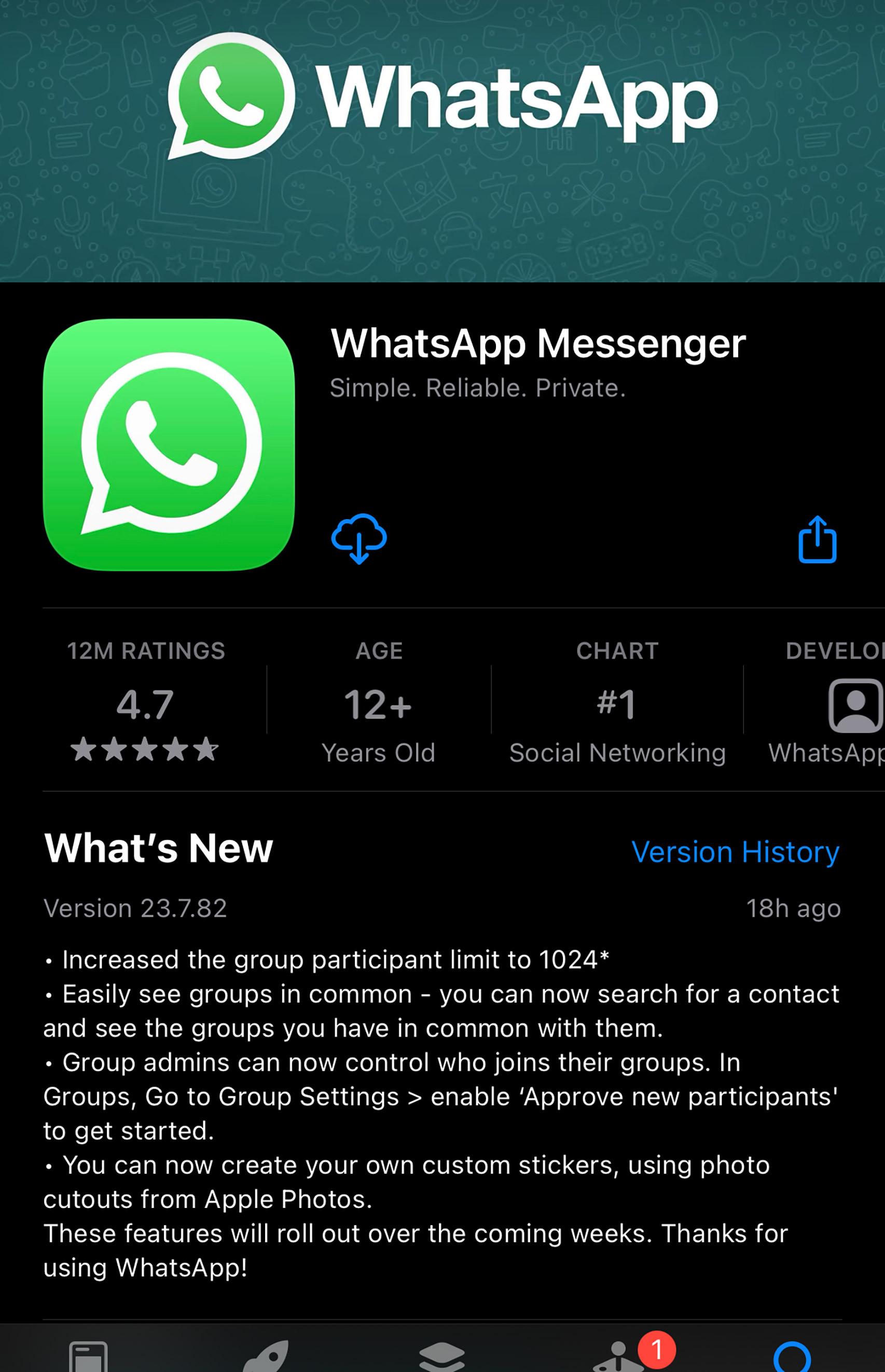 WhatsApp y su herramienta para stickers