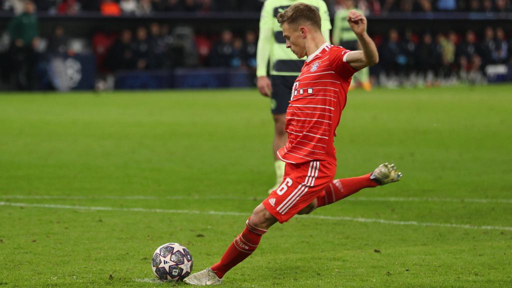 Lanzamiento de penalti de Joshua Kimmich, en el Bayern Múnich - Manchester City