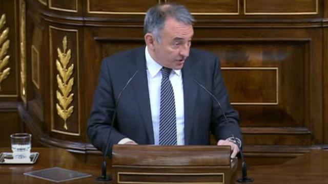 Enrique Santiago, durante su intervención este miércoles en el Congreso de los Diputados.