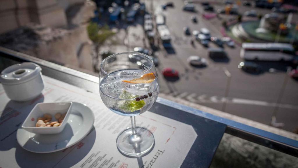 Terraza del restaurante Cibeles.