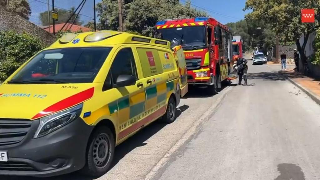 Los servicios de emergencias en el lugar de los hechos.