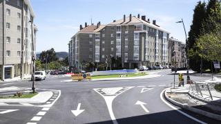 La nueva rotonda de la avenida de Vilaboa, en Culleredo (Concello de Culleredo).