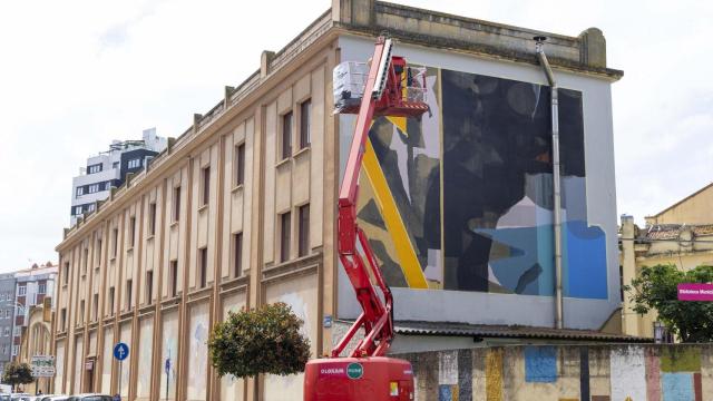 Uno de los murales del Festival Istmo en A Coruña.