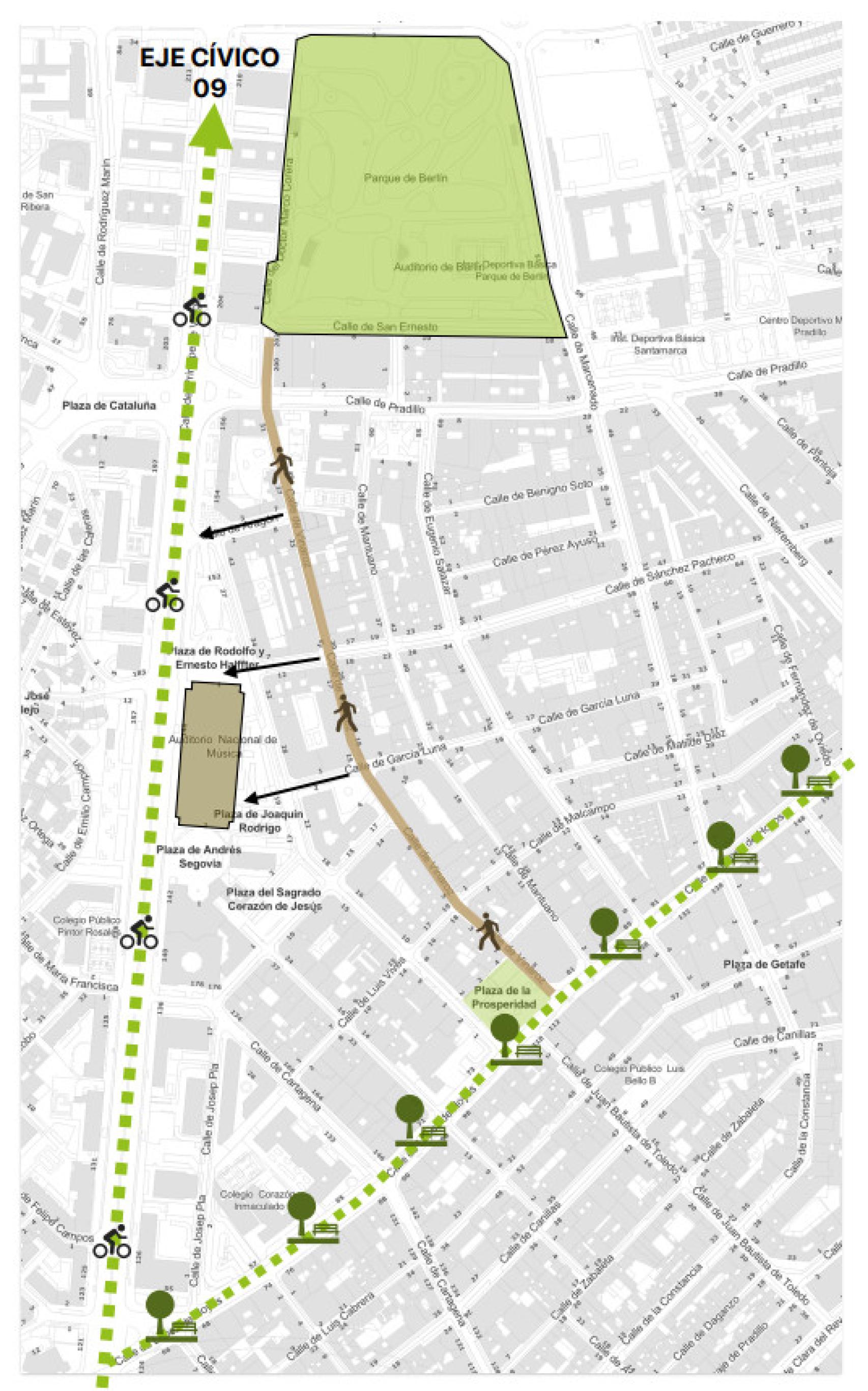 Mapa del plan de Maroto.