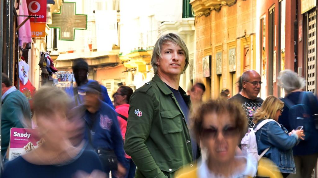 Ismael Beiro, en la calle Compañía de Cádiz, junto a la Plaza de la Catedral.