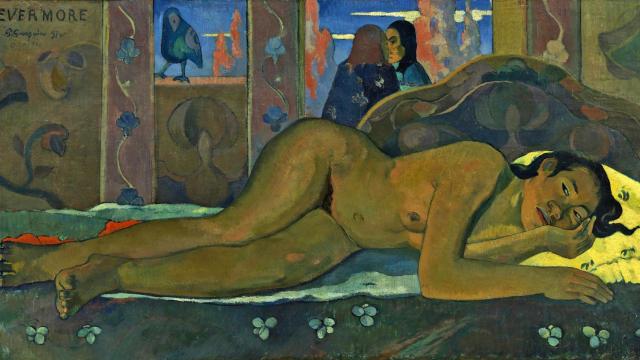 Paul Gauguin: 'Nevermore', 1897. © The Samuel Courtauld Trust, The Courtauld Gallery, London / Bridgeman Images