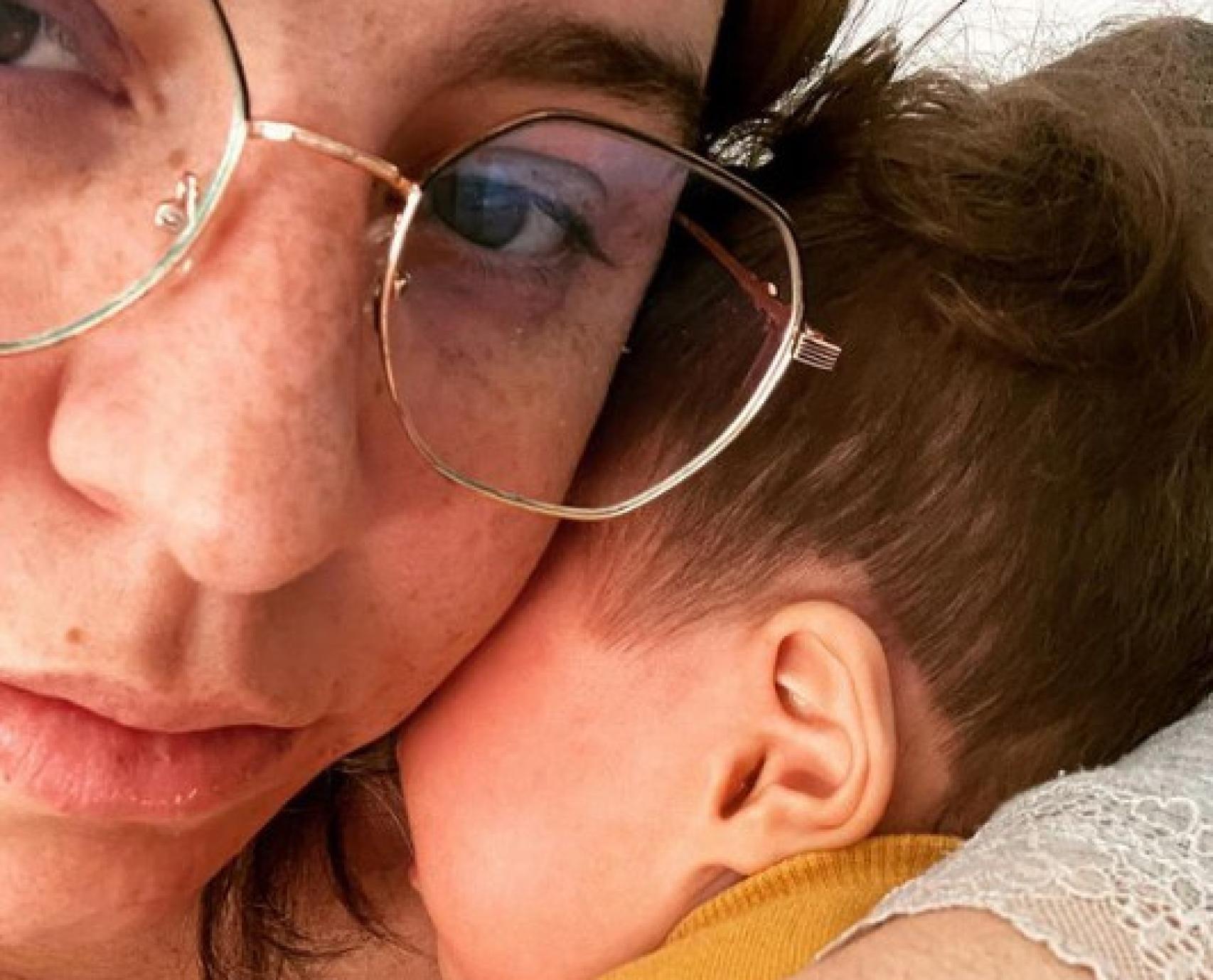 Jovana con Martín en una instantánea subida a su Instagram,
