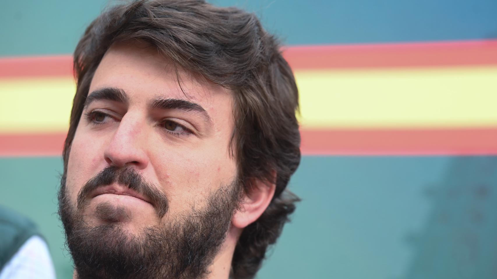 El vicepresidente de la Junta, Juan García-Gallardo, en la presentación de la candidatura de Vox en Aranda de Duero