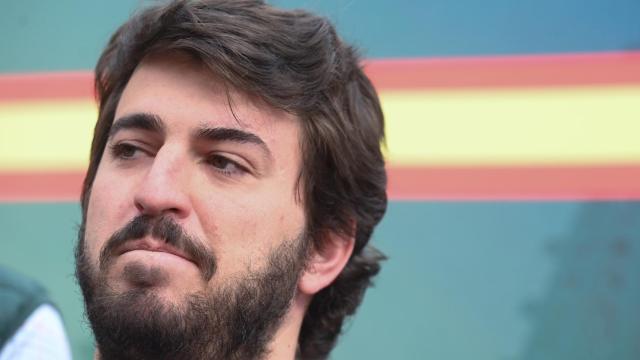 El vicepresidente de la Junta, Juan García-Gallardo, en la presentación de la candidatura de Vox en Aranda de Duero