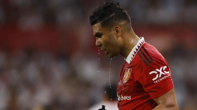 Casemiro, durante el Sevilla - Manchester United.