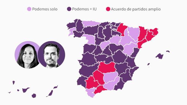 Podemos se abraza a IU para minimizar el golpe de Yolanda Díaz: irán juntos en 39 de 52 capitales el 28M
