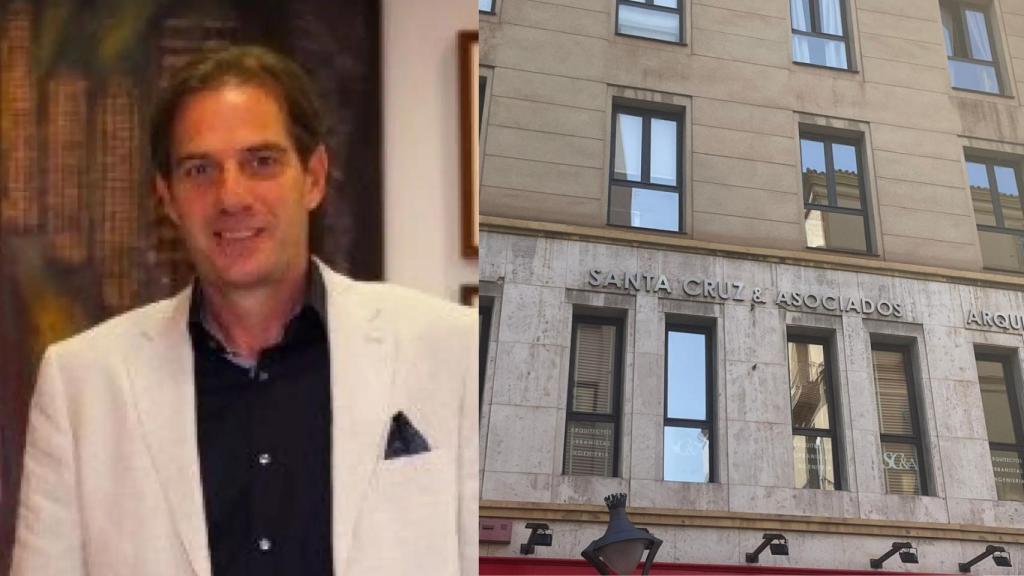 Rafael Santa-Cruz y el lugar donde trabajaba.