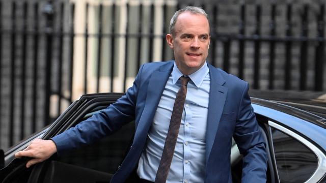 Dominic Raab, viceprimer ministro dimitido de Reino Unido.