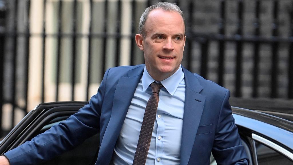 Dominic Raab, viceprimer ministro dimitido de Reino Unido.
