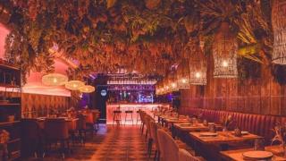 Interior del restaurante Burro antes del incendio del viernes.