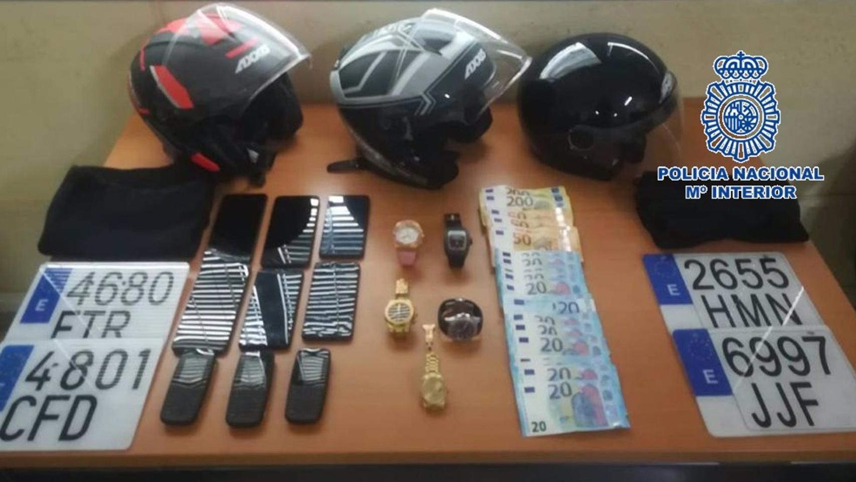Material incautado en la operación 'Soldadito'.