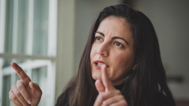 Rosa María Payá, en entrevista con EL ESPAÑOL el viernes en Madrid.