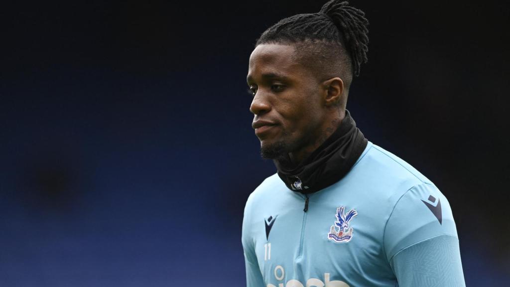 Zaha, durante un entrenamiento con el Crystal Palace.