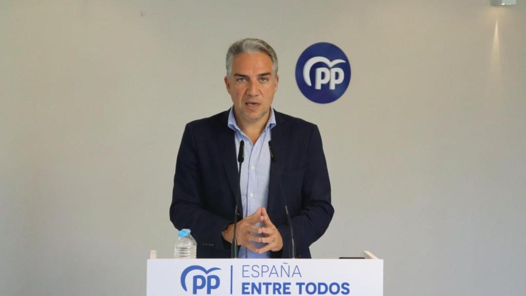 Elías Bendodo, este domingo en Málaga.