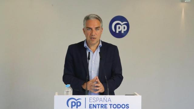 Elías Bendodo, este domingo en Málaga.
