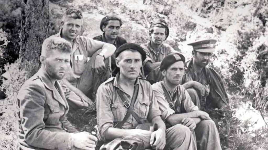 Brigadistas internacionales durante la Guerra Civil española.