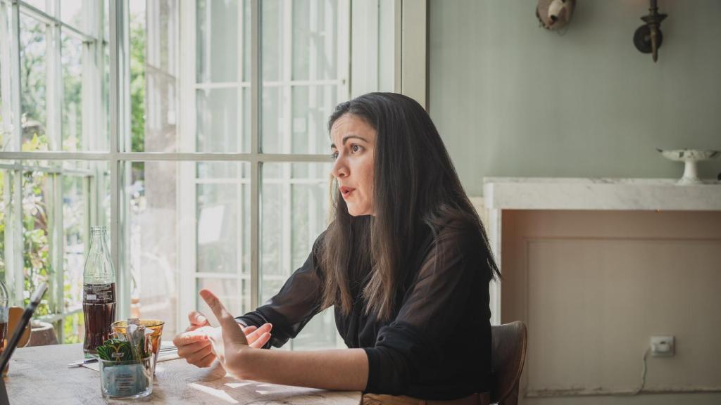 Rosa María Payá, en entrevista con EL ESPAÑOL el viernes en Madrid.