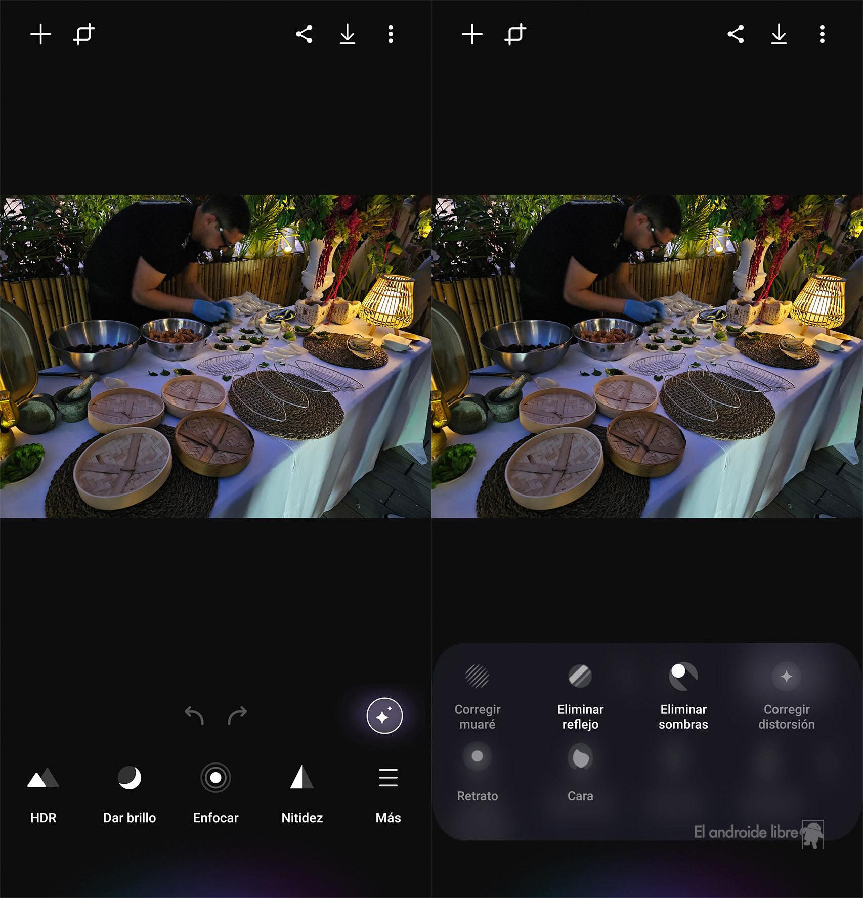 La pantalla principal de Galaxy Enhanced-X