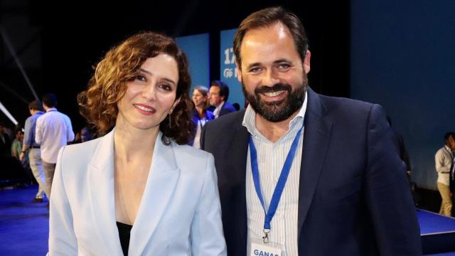 Isabel Díaz Ayuso con Paco Núñez, en una imagen de archivo