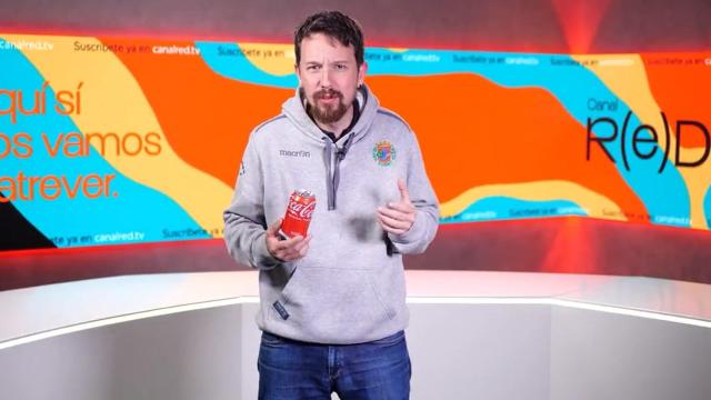 Captura de pantalla del vídeo en el que Pablo Iglesias anuncia la llegada a la TDT de Canal R(e)D.