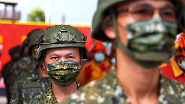 Reservistas del Ejército de Taiwán.